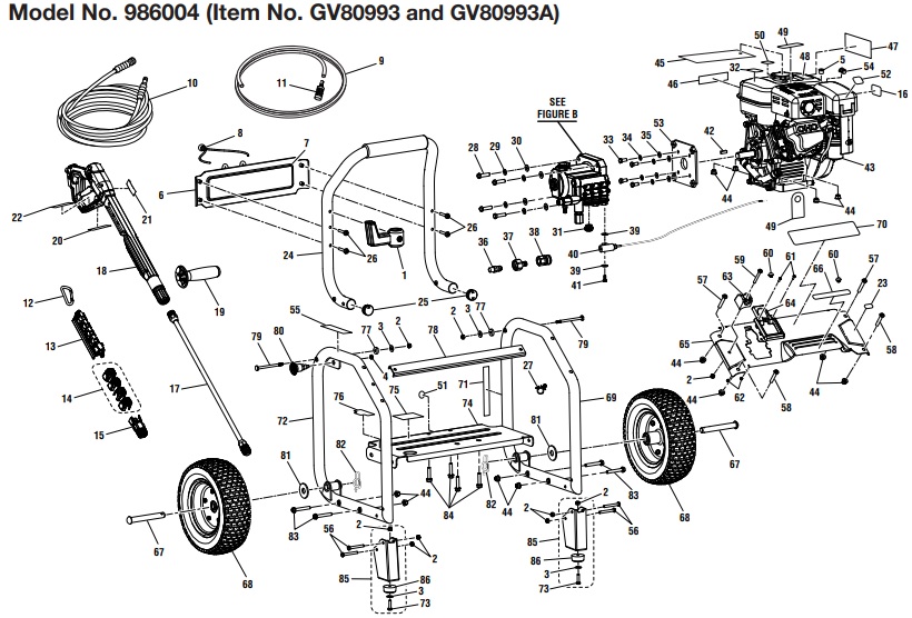 986004 replacement partsPressure Washer Replacement Parts